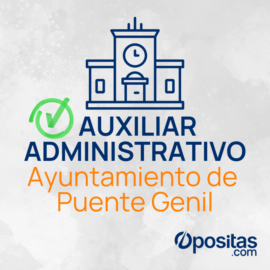 Convocatoria Auxiliar administrativo Ayuntamiento Puente Genil